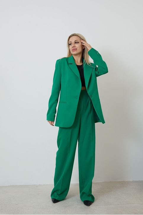 Retro Palazzo Takım-Açık Yeşil