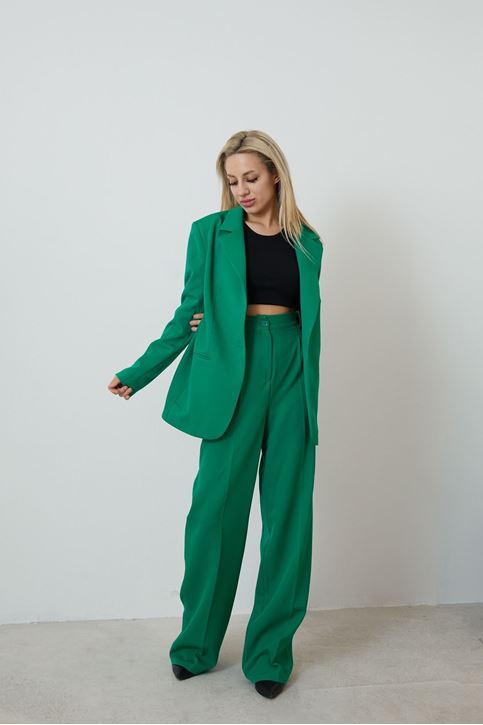 Retro Palazzo Takım-Açık Yeşil