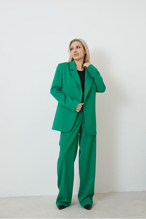 Retro Palazzo Takım-Açık Yeşil