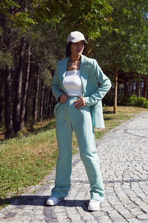 Retro Palazzo Takım-Açık Mint