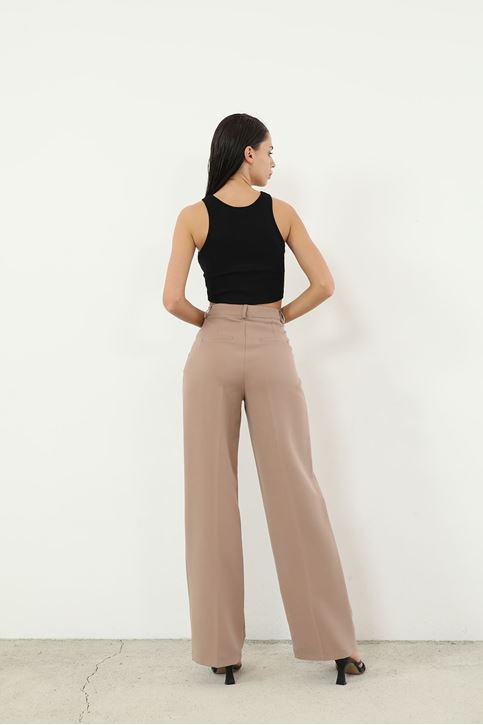 Retro Palazzo Pantolon-Vizon