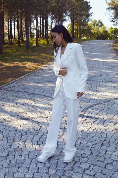 Retro Palazzo Takım-Ekru