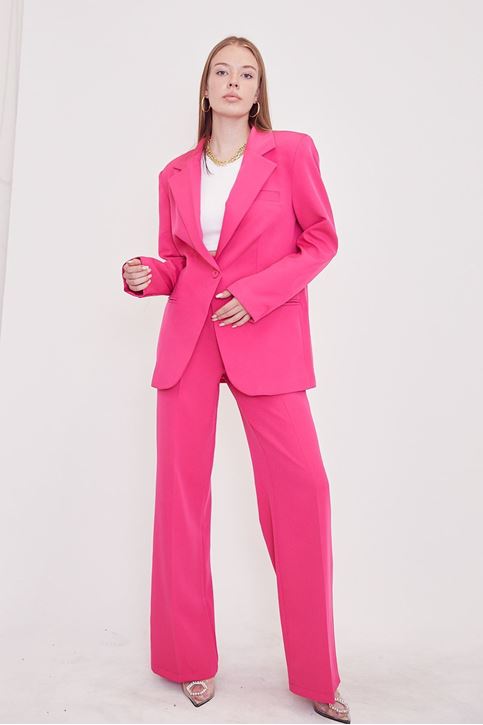 Retro Palazzo Takım-Fuşya