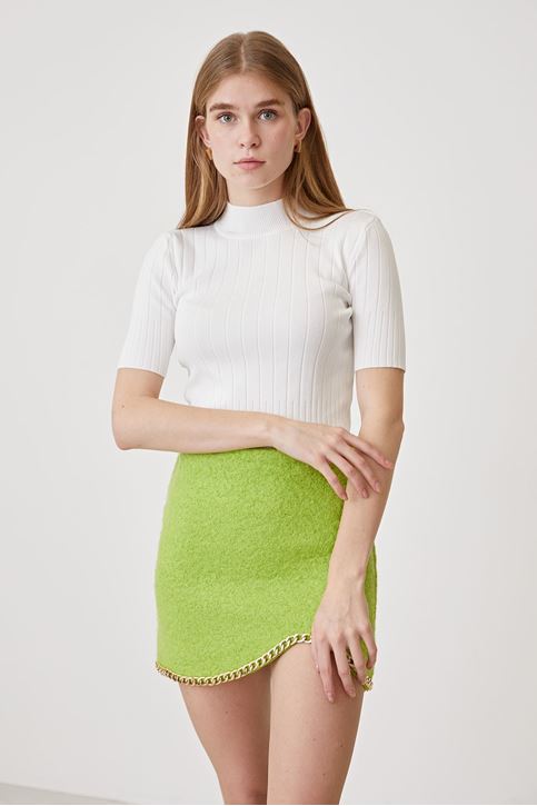 Zincir Detay Etek-Fıstık Yeşili