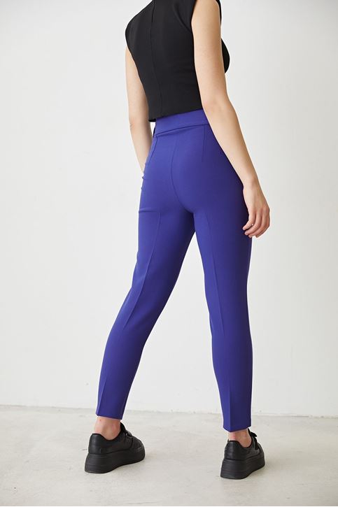 Kemerli Kumaş Pantolon-Saks