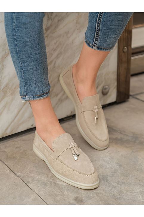 Süet Ayakkabı-Bej
