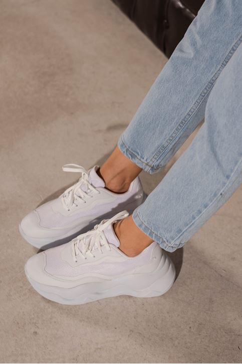 Bağcıklı Spor Ayakkabı-Beyaz