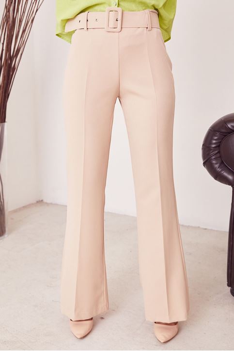 İspanyol Paça Dabıl Pantolon-Taş