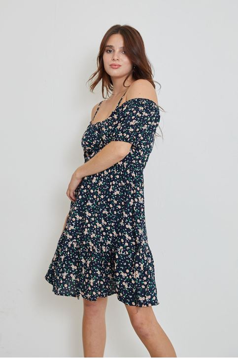 Askılı Elbise-Lacivert