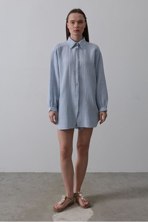 Gömlek - Bebe Mavisi