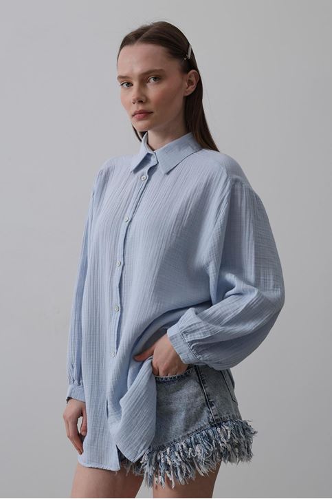 Gömlek - Bebe Mavisi